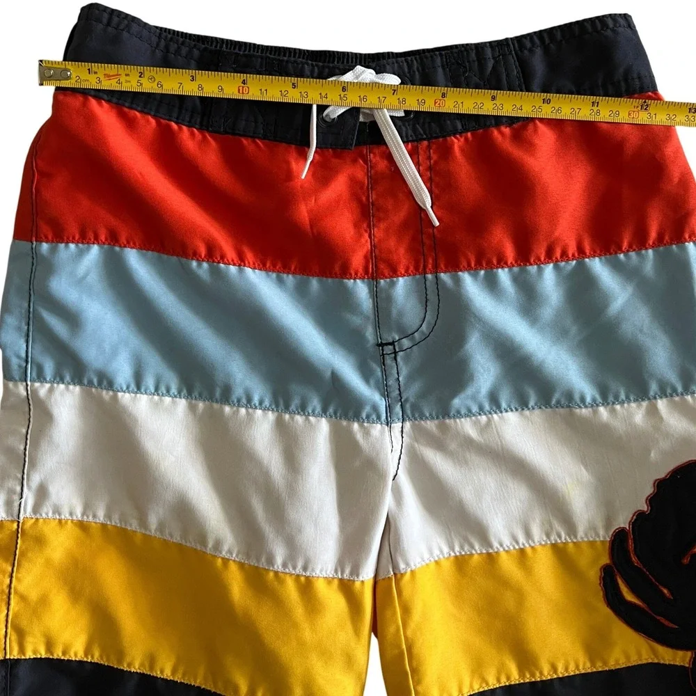 Gymboree Swim Trunks Size 7 Multicolor Excellent Colorblock Crab Nautical Boys
